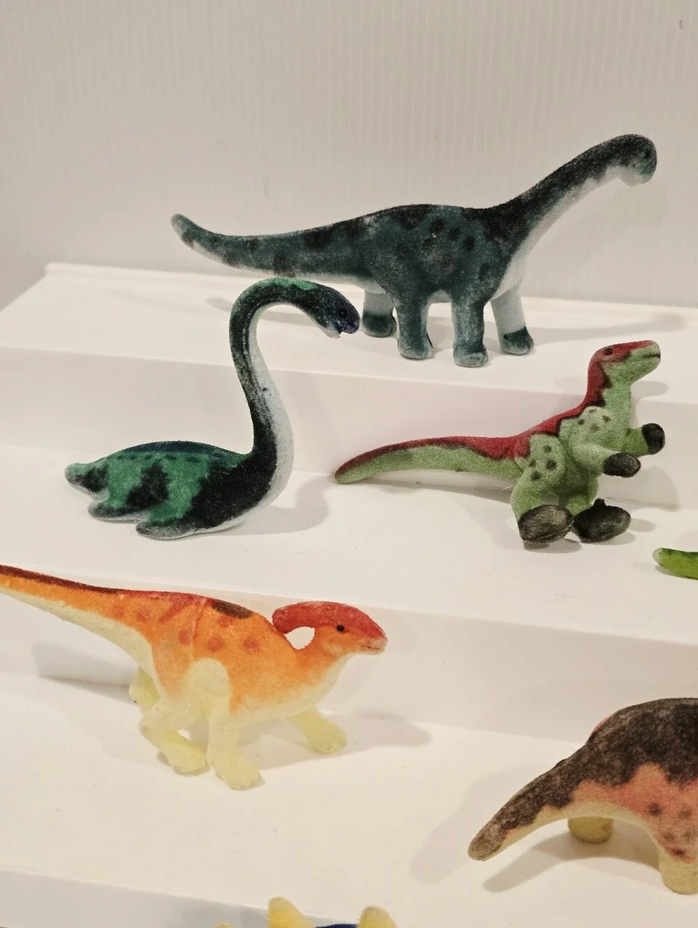 Melissa and Doug Fuzzy Flocked Dinosaur Figure Set